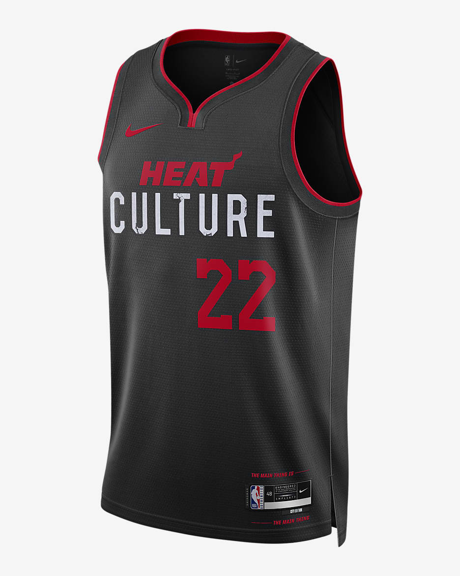 Maillot Nike Dri FIT NBA Swingman Jimmy Butler Miami Heat City Edition 2023 24 pour homme. Nike CA